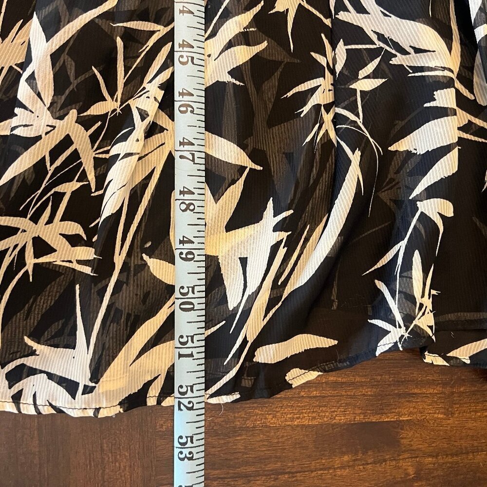 NWT Express Kimonos Sheer Long Line Brown & Tan Top or Cover Up  Size M/L - Picture 13 of 14